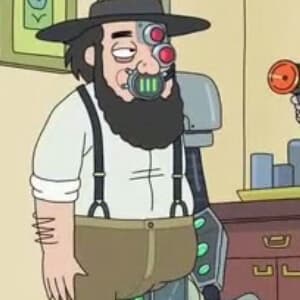 Amish Cyborg character